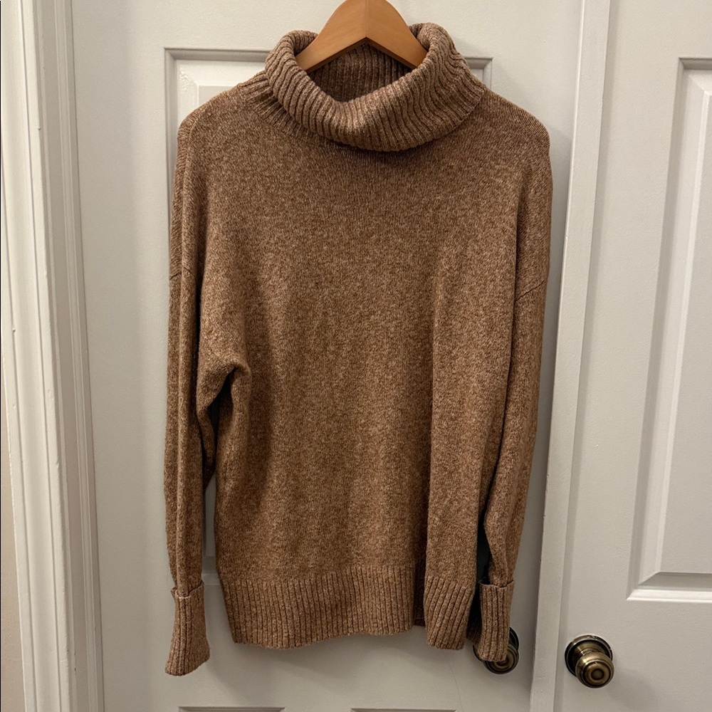 Old Navy Tan Cowl Neck Sweater